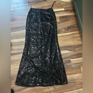 Adrianna Papell sequin maxi skirt